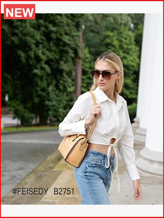 Vintage Retro Square Aviator Sunglasses Plastic UV400 Unisex Large Frame main image 7